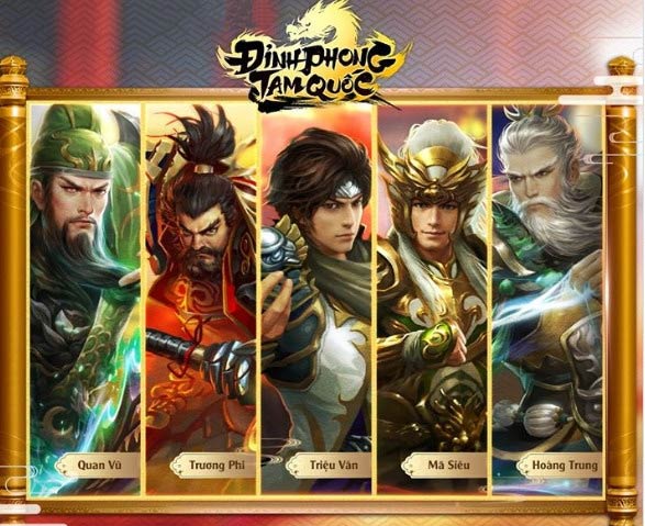 Character system in Peak Phong Three Kingdoms
