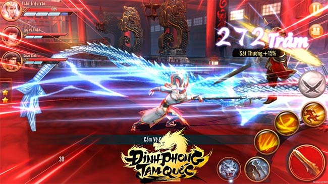 Action with beautiful graphics of the Three Kingdoms Peak