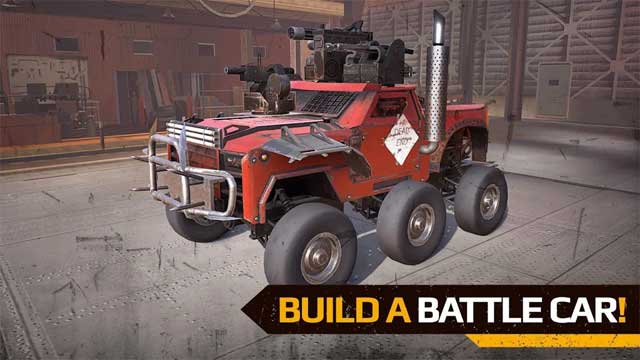 Build your own racing car and plunge into intense gunfights in Crossout Mobile for Android