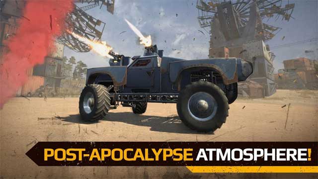 Enjoy the deadly apocalypse atmosphere and fight for the your own survival in Crossout Mobile