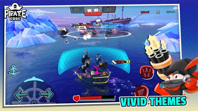 Game Pirate Code for Android has great graphics system and impressive combat effects