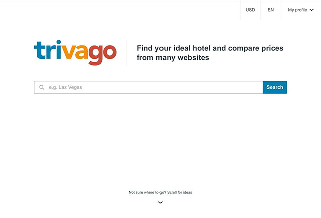 Tìm kiếm khách sạn, deal du lịch giá rẻ trên Trivago
