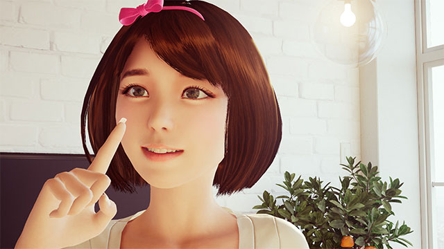 Meet this pretty, cute girl in various interactive activities