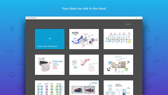 Sync whiteboard in the cloud for anytime, anywhere access