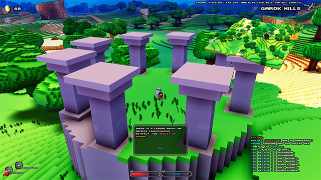 Gameplay của Cube World nhấn mạnh vào yếu tố phiêu lưu khám phá thế giới mở