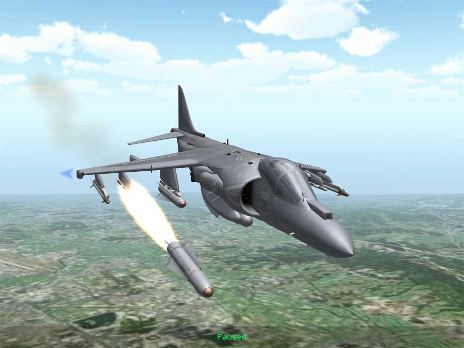 A fighter plane in Strike Fighters Modern Combat for iOS 
