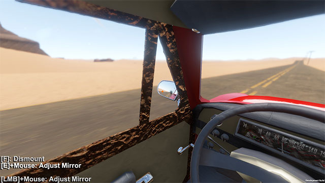 Easily adjust the mirrors and vehicle components for the most comfortable racing experience
