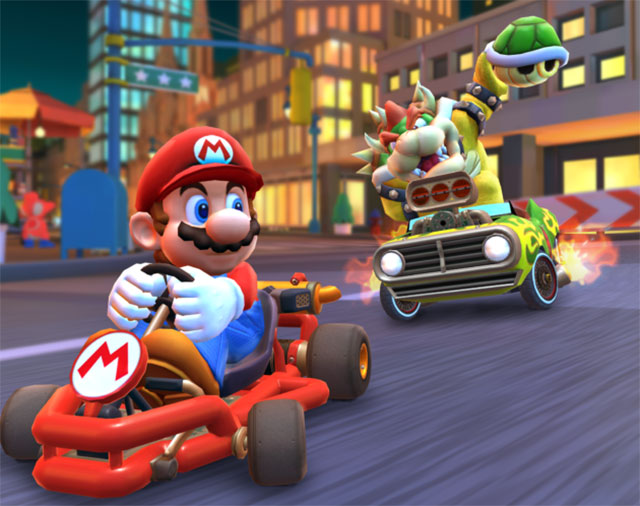 Cạnh tranh khốc liệt cùng game thủ thực trên bảng xếp hạng Mario Kart Tour 