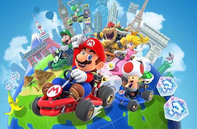 Mario Kart Tour là game đua xe vòng quanh thế giới cùng Mario và những người bạn