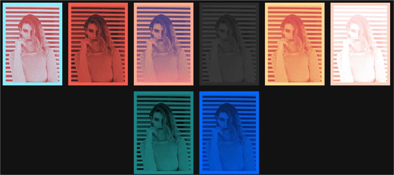 CSS-A-Gram effect that applies pre-stylized overlays to make the image pop