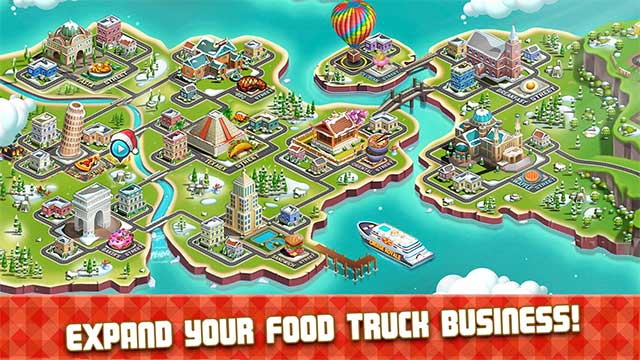 Liên tục mở rộng và phát triển đế chế nhà hàng của bạn trong Food Truck Chef