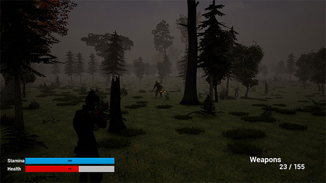 Zombies In The Forest là game sinh tồn kinh dị chống lại zombie khát máu