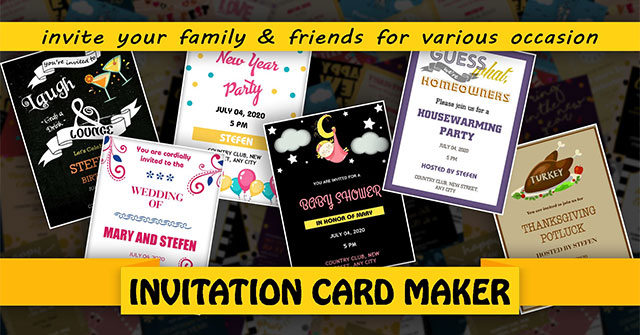  Invitation Card Maker  Làm eCard, thiệp mời điện tử đẹp