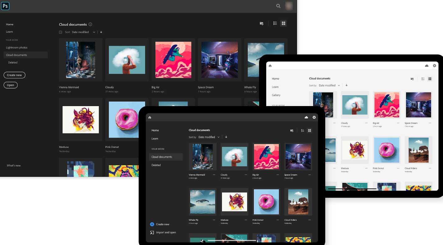 Adobe Photoshop 2020 bổ sung tính năng lưu trữ tài liệu đám mây