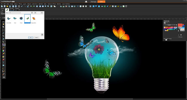 Corel PaintShop Pro cung cấp hàng loạt công cụ sửa ảnh, đồ họa cao cấp