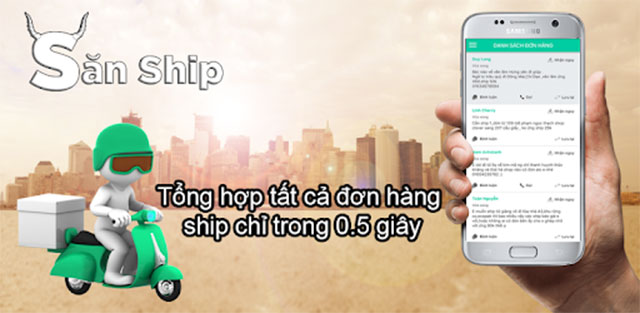 Săn Ship cho Android - Ứng dụng ship đồ nhanh - Download.com.vn