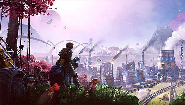 Enjoy adventure to explore the huge 3D world in the game Satisfactory