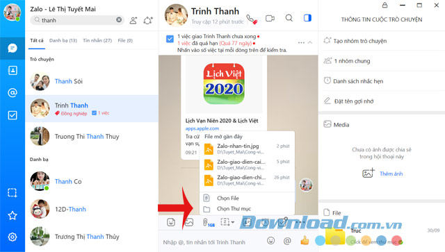 Gửi file lên tới 1GB