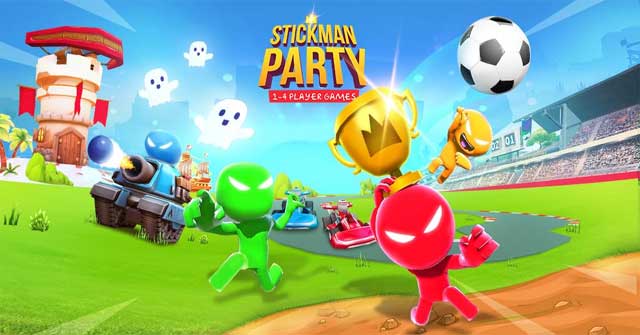 Stickman Party Cho Android 1.8.9.1 - Bộ Sưu Tập Mini Game Nhiều Người Chơi