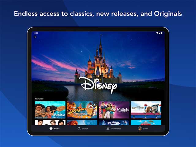 Free access. limited to new Disney movies, series and movies