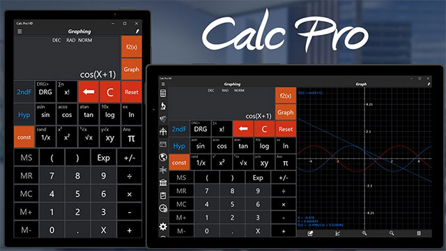 Sử dụng Calc Pro HD để giải toán, chuyển đổi đơn vị, xử lý bảng tính...