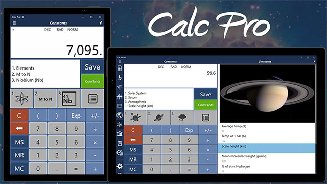Thay đổi giao diện cho Calc Pro HD tùy theo nhu cầu sử dụng