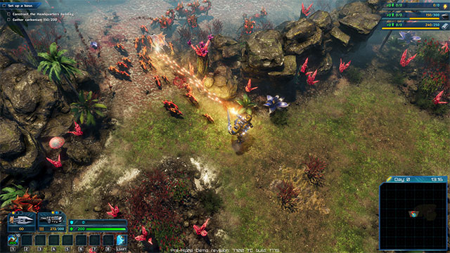 The Riftbreaker stands out for its tight slashing action gameplay. shooting combo