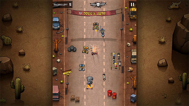 Rude Racers là game đua xe chiến đấu cực kỳ sôi động với nhịp độ nhanh