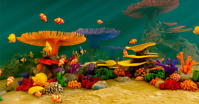  Silly Fish - Virtual Aquarium  Biến màn hình máy tính thành bể cá 3D tuyệt đẹp
