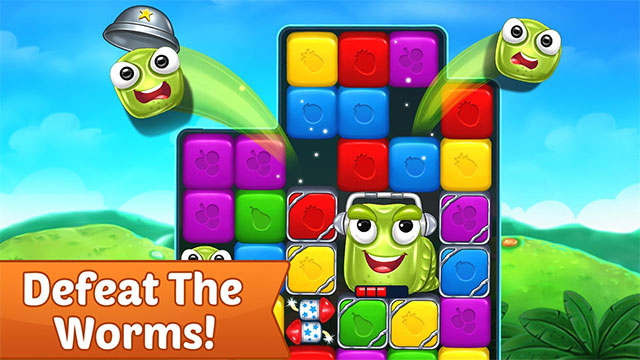 Mục tiêu của game Fruit Cube Blast là phá sao, tiêu diệt sâu và giải phóng các nhân vật đáng yêu