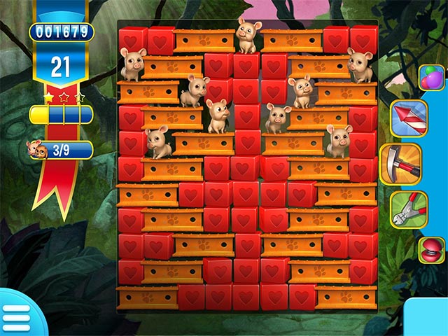 Mục tiêu của game Pet Rescue Saga là giải cứu những con thú cưng đang bị mắc kẹt