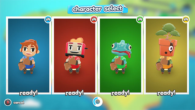 Select colorful and personality characters to your team