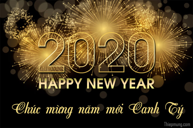  New Year greeting card 2020