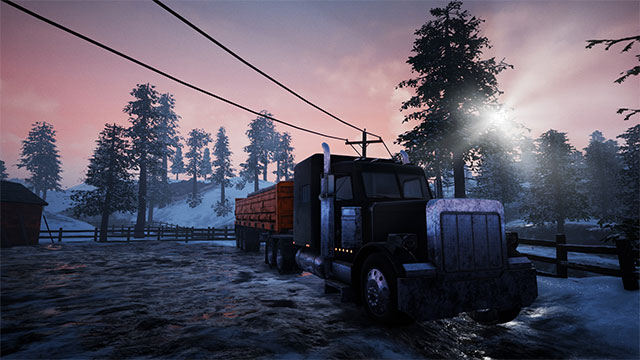 Alaskan Truck Simulator is a truck driving simulation game in the harsh Alaskan land