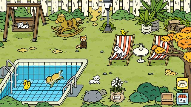When unlocking the garden, more animals will come to your house