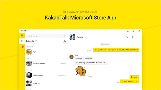 KakaoTalk phiên bản trên Microsoft Store