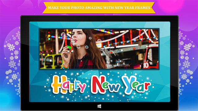 New Year Frames là ứng dụng chỉnh sửa ảnh Chúc mừng năm mới miễn phí