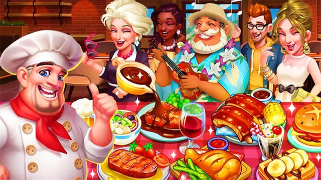 Cooking Restaurant Fever là game nấu ăn điên rồ, vui nhộn cho mọi người