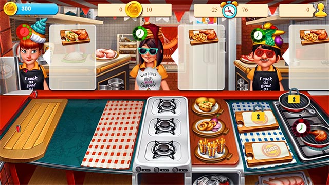 Cooking Restaurant Fever là game nấu ăn theo phong cách quản lý thời gian