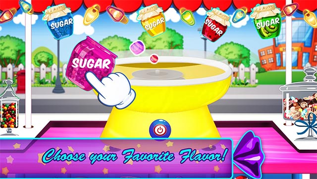 Cotton Candy Maker là game mô phỏng làm kẹo bông cho trẻ em