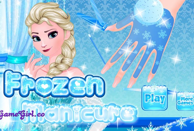 Frozen Princess Nail Salon là game mô phỏng tiệm làm nail cho Nữ hoàng băng giá