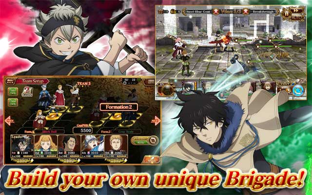 Build your own Magic Knights Brigade in Black Clover Phantom Knights