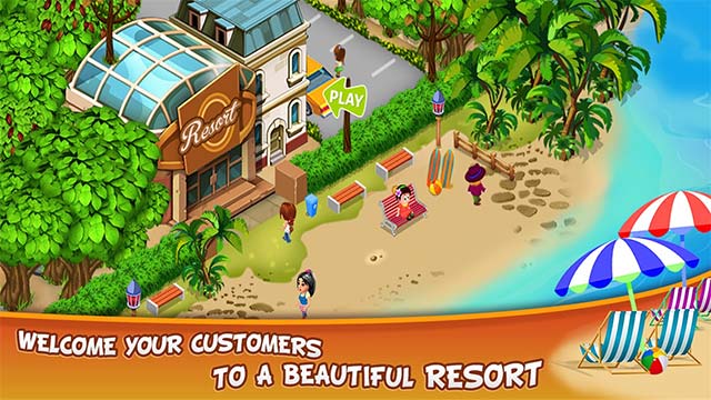 Resort Island Tycoon là game mô phỏng kinh doanh khu nghỉ dưỡng