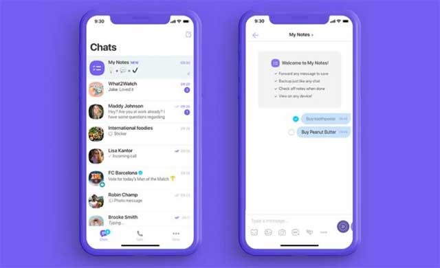 Viber just launched My Note - lets you save notes and to-do lists