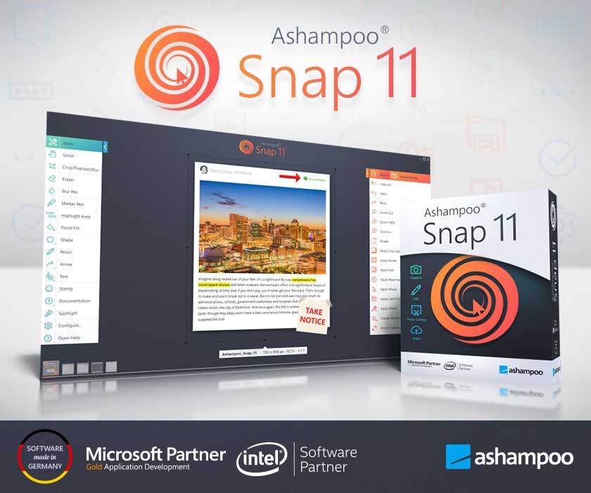 Ashampoo Snap 11 là công cụ quay màn hình chuyên nghiệp
