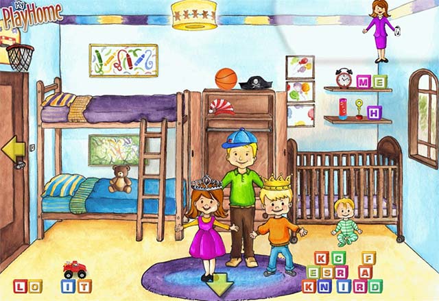 Chơi các mini-game và hoạt động tương tác trong My PlayHome