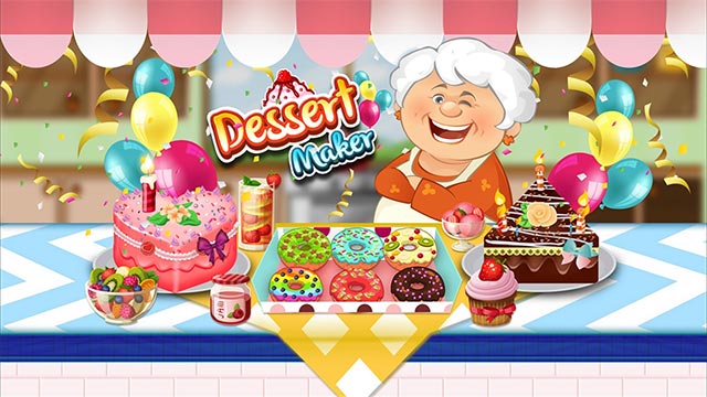 Game Dessert Maker sở hữu đồ họa rực rỡ sắc màu và sinh động