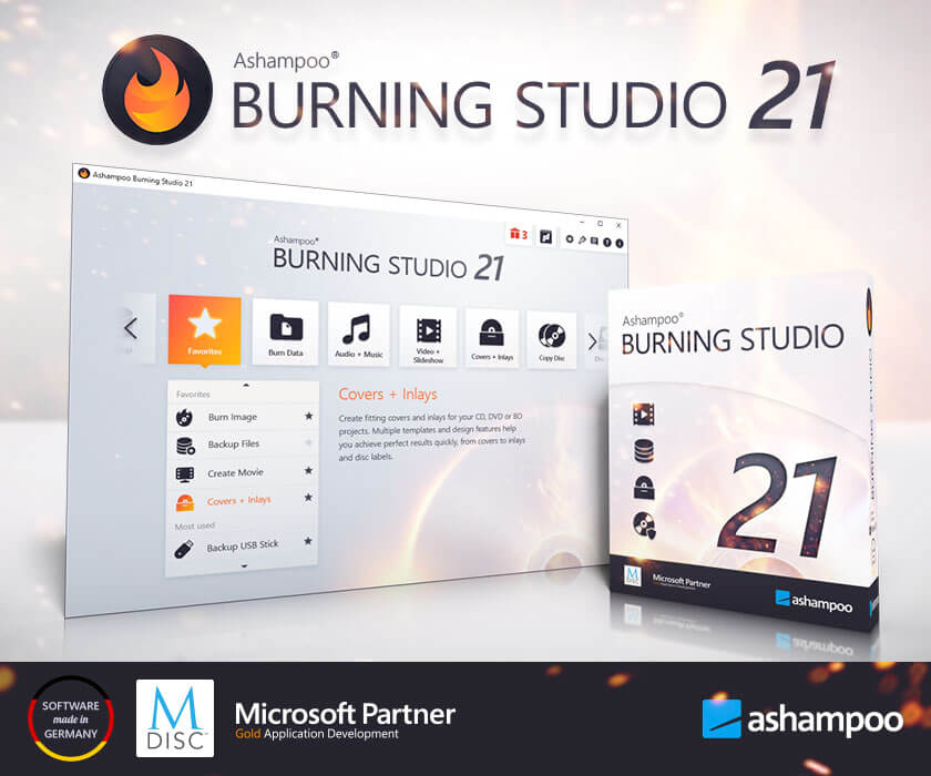 Ashampoo Burning Studio 21 interface