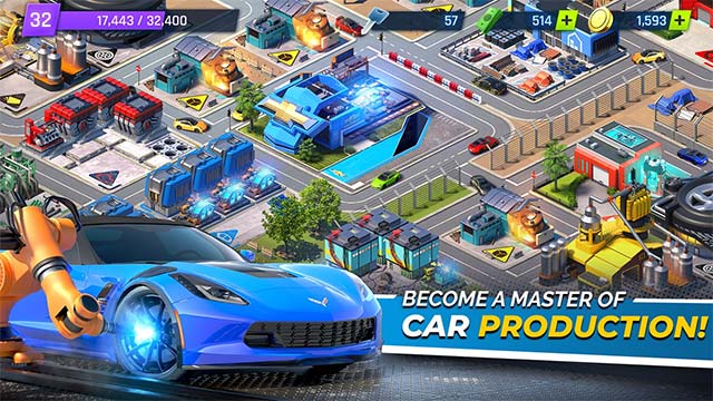 Xây dựng thành phố siêu xe trong game Overdrive City