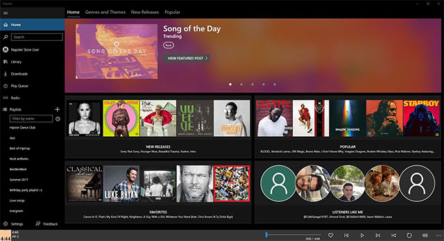 Napster Music là thư viện nhạc online khổng lồ